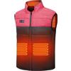 ZHODADA Gilet Riscaldato per Uomo e Donna, Giacca Riscaldata Elettrica,USB Abbigliamento Caldo,Giacca Riscaldata con 3 Temperature (Batteria non Inclusa)(Nero/Rosso-XL)