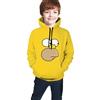 Henrnt The Simpsons - Felpa con cappuccio per ragazzi e ragazze, applicabile in autunno e in inverno Nero 10-12 Anni