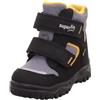 superfit Husky1 Gore-Tex Con Imbottitura Calda, Stivali da neve Bambini e ragazzi, Schwarz Gelb 0020, 19 EU
