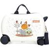 Enso Play All Day Valigia per bambini Bianco 45 x 31 x 20 cm Rigida ABS 27,9 L 1,8 kg 0 Bagagli Mano, bianco, Valigia cabina