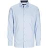 JACK & JONES Jprblaparker Detail Shirt L/S Aw24 SN, Night Sky/Fit: Slim Fit, XL