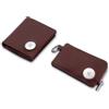 ISENTIALS AirTag* Portafoglio in pelle da uomo Slim & Smart Wallet con protezione RFID, portamonete e chip per carrello della spesa, ideale per uomini e donne con supporto Apple Tracker, quadratisch