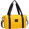 COOLIFE Ryanair Underseat, borsa da viaggio, borsa sportiva, 40 x 25 x 20 cm, bagaglio a mano Overnight Weekend, borsa da donna, impermeabile, per sport e viaggi, giallo/nero, 20L(40x25x20cm), Borsone