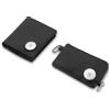 ISENTIALS AirTag* Portafoglio in pelle da uomo Slim & Smart Wallet con protezione RFID, portamonete e chip per carrello della spesa, ideale per uomini e donne con supporto Apple Tracker, quadrato