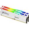 KINGSTON TECHNOLOGY Ram KINGSTON FURY BEAST DDR5 5200MHz 32GB (2x16) RGB XMP 3.0 CL40 BIANCO