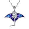 POPLYKE Collana in argento Sterling con animali oceanici per donne, figlia, regalo di compleanno