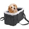 Arkyomi Seggiolino auto per cani di piccola taglia Seggiolino per auto per animali domestici di piccola taglia fino a 6 kg Console centrale Cani e Gatti Seggiolino auto adatto per auto casa e viaggi nero