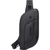 Arrivly Zaino Monospalla Uomo Donna Impermeabile Borsa A Tracolla Uomo Donna Antifurto Marsupio nero Monospalla Sling Bag A Spalla Unisex Zainetto Crossbody Casual Grande Capacità Viaggio Bici Nero X