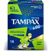Tampax & Go Super Assorbente Interno per Flussi Forti Ciclo Mestruale 18 Pezzi