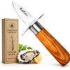 laguiole artisan Couteau à huître SAFETY PRO 13,5 cm - 3768 PE - Lancette à huitre teck avec garde