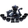 fanquare Set da Tè Semiautomatico Tazza da Tè Teiera Cinese Loong Kungfu Blu 11 Pezzi Servizio da Tè Tradizionale in Porcellana per Adulti Regali