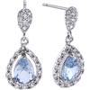 Duran Exquse-Orecchini Sposata, zirconi blu taglia goccia. Argento