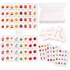Pipihome Seaside Escape Game, 65 Blocchi 30mm Mahjong Game Set, Mahjong Gioco Da Tavolo, Bandiere Nazionali Mahjong Blocks, Mahjong Gioco Di Piastrelle per Feste In Famiglia