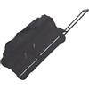 Generic Borsa da viaggio pieghevole BV 8XL, trolley in tela impermeabile e ruote. Grande capacità e resistenza tessuto Oxford, Nero