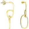 SOFIA MILANI - Orecchini da Donna in Argento 925 - Placcati in Oro - Orecchino Pendente ad Ovale - E1477