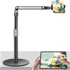 ChromLives Supporto per Telefono per Video da Tavolo Overhead Treppiede Smartphone Supporto per Telefono Cellulare per Filmare 360° Regolabile con Robusta Base Compatibile con iPhone/Samsung/Huawei/Xiaomi/Redmi