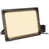 Blivrig 300W Faro LED da esterno Bianco Caldo 3000K, 30000LM Faretto LED Parete, IP66 Impermeabile Fari LED per Casa Cortile Giardino Palestra