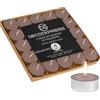 DECO EXPRESS Candele Tealight - 24, 25, 50, 100, 200 Pezzi, Candele Lunga Durata 4/8/10 Ore Vari Colori (Rotolo alla cannella 25/4 ore)