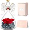 Miofula Rosa Stabilizzata, Rosa Eterna, Regalo Donna Compleanno, Fiori Rose Stabilizzate Vera Angelo Idee Regalo Donna Natale, Regalo Mamma Compleanno, Regali Grazie per Amica, Madre, Moglie, Figlia, Sorelle