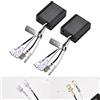 OUSHI Decoder Canbus H1 H3 Anti Sfarfallio, H1 Decoder per Fari a Lampadine LED H3 Canbus Adattatore Canceller Errore Avviso Resistore (2 Pezzi)