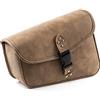 APEBAZY Borsa da moto marrone in pelle PU Swing Bag Tasche laterali Borsa bagaglio triangolare con grande capacità (sinistra)