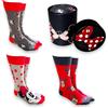 Disney Calzini Minnie Mouse Donna Divertenti - Confezione di 3 Calzini - Regali Originali per Donna Minnie - Traspiranti e Flessibili - Taglia 36-43