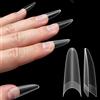 NOVO OVO Unghie Russian Mandorla Ovale, Morbido Gel x Acrilico Nail Kit per Russia 3D Sculptured Edge Manicure Unghie Finte Extra Long XL XXL Doppio Opaco Pre-limato French Tip Press on 12 misure