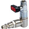 PATERLINI Rubinetto per Asta Abbacchiatore - Raccordo per Asta Scuotitore Olive Pneumatico - Valvola Girevole di Controllo Flusso Aria - 2 Varianti: con Boccola e Girevole - Made in Italy (Girevole)