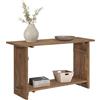 Alaterre Furniture Bethel Tavolo consolle in legno di acacia, tavolo da ingresso da 132 cm, con doppio ripiano portaoggetti, ideale per fango, corridoio o soggiorno (finitura naturale rustica)