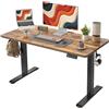BEXEVUE Scrivania Regolabile in Altezza Elettrica - 100x60 cm Tavolo Motorizzata Telaio con Cablaggio, Sistema Anticollisione, Pannello di Controllo con 3 Funzioni Memoria, Ergonomica Standing Desk