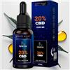LALANA OIL ® Olio di CBD a spettro completo Nighty 20%, 30ml, 6000 mg di Cannabidiolo. Formula potenziata per la notte
