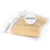 MPHAIR Pack 144pz - Spingipelle in legno d'arancio