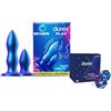 Durex Set Plug Anale, Sex toy Unisex in Silicone Waterproof per Uomo e Donna- 1 PZ + dadi dell'amore Durex 2024