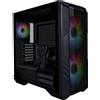 Cooler Master Case Cooler Master HAF500 - Middle Tower, ARGB, Pannello laterale trasparente, Colore Nero