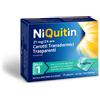 GlaxoSmithKline Niquitin Fase 1 Nicotina 21 mg/die 7 cerotti Transdermici Trasparenti per smettere di Fumare