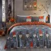 Bedlam Copriletto Gonks Spaventosi Bedlam - Singolo (140 x 200cm) - Reversibile (2 Design) - Copriletto Luminoso al Buio - Pipistrelli e Zucche Spaventose - Decorazioni Halloween