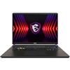 MSI Vector 17 HX A14VFG-234XES Computer Portatile Gaming 17 16:10 QHD+ 240Hz (Intel Core i7-14700HX, 32GB RAM, 1TB SSD, RTX 4060-8GB, Nessun sistema operativo) Cosmos Gray, Tastiera QWERTY spagnola