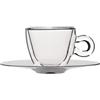 Bormioli Luigi Set 2 Pezzi Tazza espresso cl 6,5 con piatto Termica Bormioli Luigi
