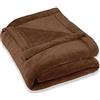 CelinaTex Montreal Coperta soffice Microfibra Coperta Pile Coral 150 x 200 cm Marrone