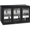 Klimaitalia Frigorifero Sottobanco Subzero COLDBAR300 a 3 Porte - Esterno Nero o Inox - Temp -2° +10°C - Capacità lt 241