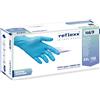 REFLEXX Guanti Nitrile Extra Strong Reflexx N69 - gr. 7,0 - guanti monouso certificati - senza polvere - blu - Guanto Ipoallergenico - conf. 100 pezzi - TAGLIA S