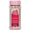 FunCakes Soft Perlas Media Rosa / Bianco: Cake Sprinkles, Great Taste, Perfect for Cake Decorating, Commestible Soft Perle di Zucherro. 60 g.