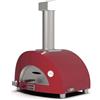 Alfa Forni Barbecue a Gas di Marca Modello Moderno 1 Pizza Gas Antique Red