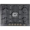 DE LONGHI ANF57PRO PIANO COTTURA DA INCASSO 70CM 5 FUOCHI A GAS GRIGLIE IN GHISA ANTRACITE - PROMO
