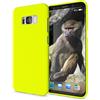 delightable24 NALIA Cover Neon compatibile con Samsung Galaxy S8, Custodia Protezione Ultra-Slim Neon Case Protettiva Morbido Cellulare in Silicone Gel, Gomma Telefono Smartphone Bumper Sottile, Colore:Giallo