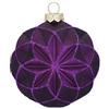 Inge's Christmas Pallina Vetro Viola Fiore d 8 cm