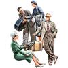 MiniArt Mini Art MiniArt 38017 1:35 Fig. auto viaggiatori 1930-40 (4) - modellismo, kit plastica, artigianato, hobby, incollaggio, kit modello, montaggio, non verniciato, vario