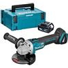 Makita DGA504Z Smerigliatrice angolare 125 mm LXT 18V + 1 BL1830B + MAKPAC