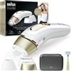 Braun IPL Silk-Expert Pro 5 PL5242 - Depilazione domestica, bianco/oro, alternativa alla depilazione laser, con custodia, sistema di rasatura Venere, 3 teste, regalo per donne