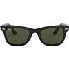 Ray-Ban Occhiali da Sole RB2140 901 Wayfarer Classic Original Nero/Verde G-15 Unisex